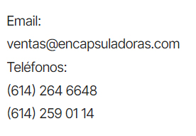 datos de contacto